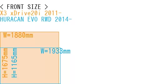 #X3 xDrive20i 2011- + HURACAN EVO RWD 2014-